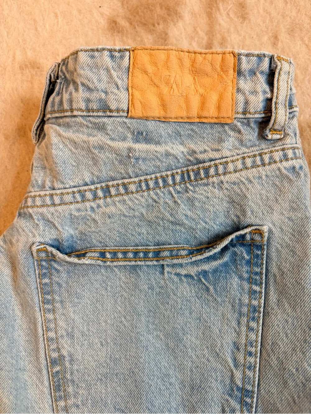 Zara Vintage Light Wash Denim Shorts